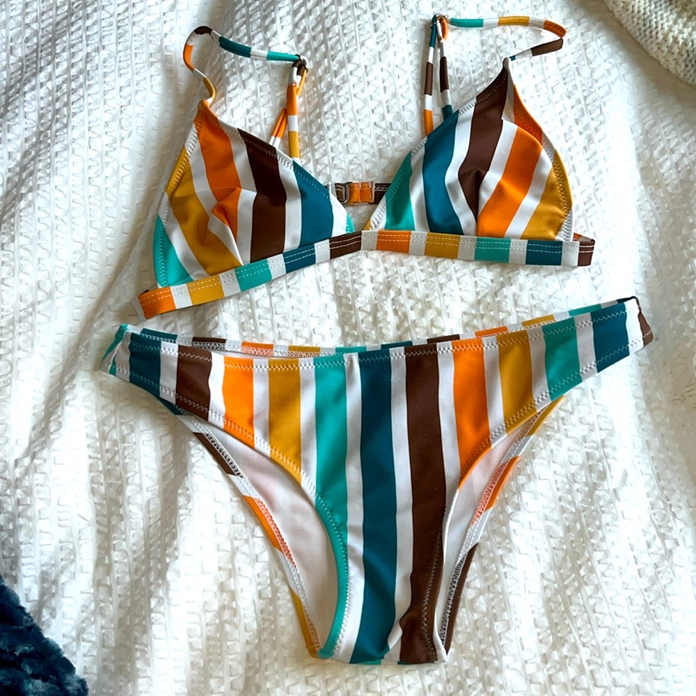 Multi color bikini set size small
